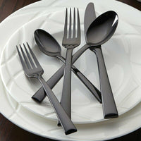 Colebrook Onyx by Lenox Stainless Steel Flatware Set Service for 8 New 40 pieces