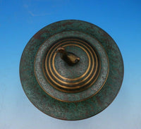 Carl Sorensen Bronze Covered Caviar Bowl with 3-D Duck Finial (#4723)