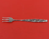Whiting Sterling Silver Cocktail Fork Floral Motif 5 3/4" Heirloom Silverware