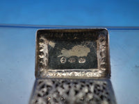 JB John Bettridge English Sterling Silver Vinaigrette Repousse Birmingham #6583