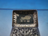 JB John Bettridge English Sterling Silver Vinaigrette Repousse Birmingham #6583