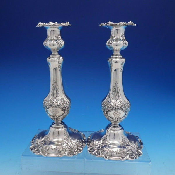 Francis I Old by Reed & Barton Weighted Sterling Silver Candlestick Pair (#4172)