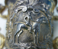 Graff Washbourne and Dunn Sterling Silver Tropy with Wood Gargoyles #634 (#5393)