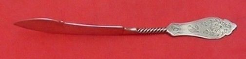 Coin Silver by Whiting Flat Handle Master Butter Twisted 7"