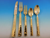 Larabee Dot Gold by Kate Spade Stainless Steel Flatware Set Service 10 New 50 pc