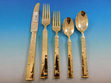 Larabee Dot Gold by Kate Spade Stainless Steel Flatware Set Service 10 New 50 pc
