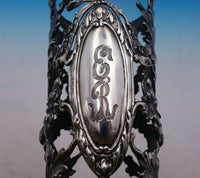 Redlich and Co Sterling Silver Vase Holder 9" Tall Monogrammed #5760 (#4725)