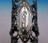 Redlich and Co Sterling Silver Vase Holder 9" Tall Monogrammed #5760 (#4725)