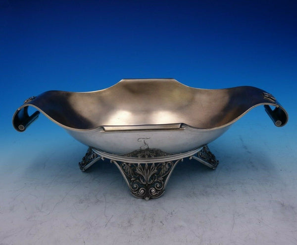 Wood and Hughes Sterling Silver Centerpiece Bowl Applied Cast Feet #34 (#3857)