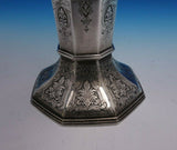 Elegante by Reed and Barton Sterling Silver Vase Hand Chased #507 (#4785)