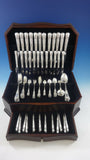 Kings Austrian & English Sterling Silver Flatware Set for 12 Service 155 Pieces