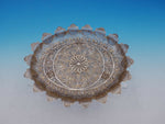 Sterling Silver Filigree Bowl Tray Oval 10 1/2" x 8 3/4" with Daisy (#4619)