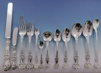 English King by Tiffany Co. Sterling Silver Flatware Set Service 96 pcs Dinner