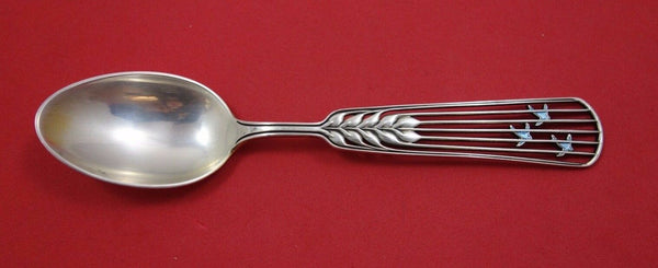 Christmas Theme by Michelsen Sterling Silver Teaspoon 1937 Enameled 6 1/4"