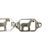 Vintage Sterling Saddled Horse Bracelet (#J5482)
