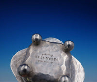 Lap Over Edge Hammered by Tiffany and Co Sterling Silver Salt Dip #5225 (#3758)