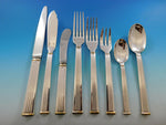 Triade Gold by Christofle France Silverplated Flatware Set Service 83 pieces