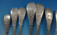 Japanese by Tiffany Sterling Silver Flatware Set Service 34 Pcs Audubon Birds