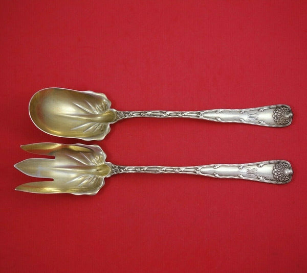 Wave Edge by Tiffany and Co Sterling Silver Salad Serving Set 2pc GW 10 1/4"