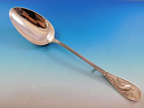 Japanese by Tiffany and Co. Sterling Silver Stuffing Spoon w/ Button 12 1/2"
