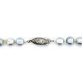 Long 24 Inch Strand of Blue Akoya Pearls (#J5392)
