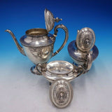 La Reine by Wallace Rare Sterling Silver 5 Piece Tea Set Marked #4500 (#4272)