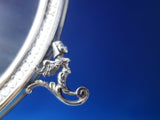 Oval Sterling Silver Tabletop Picture Frame Ribbon Angels 9" x 7" (#6214)