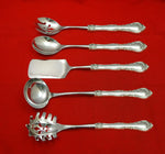 Alencon Lace By Gorham Sterling Silver Hostess Serving Set HHWS 5pc Custom