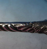 English Victorian Sterling Silver Glove Button Hook w/ Garnet Eyes (#6321)