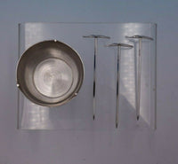 Olle Johanson Sterling Silver Hors D'Oeuvres Pick Holder w/ Three Picks (#4878)