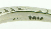 Art Deco 14k White Gold 1/4ct Genuine Natural Diamond Filigree Ring (#J4290)