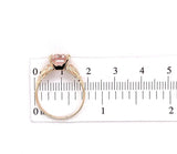 10k Rose Gold 2.15ct Genuine Natural Morganite Ring Jewelry (#J5741)