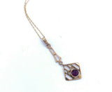 10K Yellow Gold Victorian Lavaliere Pendant (#J4969)