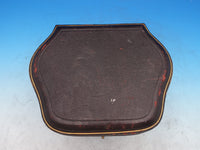 English Sterling Silver Pate Butter Set Shell Dishes 4-pc set in Box (#7429)