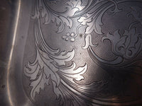 Bremen by Carl George Aldefeld German Silver Tea Tray Hand Engraved (#6005)