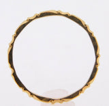 14k Yellow Gold Ring Band with Bows 2.1mm (#J3913)