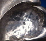 Hungarian Sterling Silver Leaf Dish 1/2" x 6" Long x 5 1/4" Diameter (#4985)