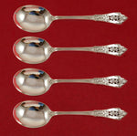 Rose Point by Wallace Sterling Silver Gumbo Spoon 4-piece Set Custom Made 7 7/8"