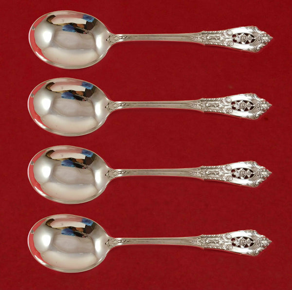 Rose Point by Wallace Sterling Silver Gumbo Spoon 4-piece Set Custom Made 7 7/8"