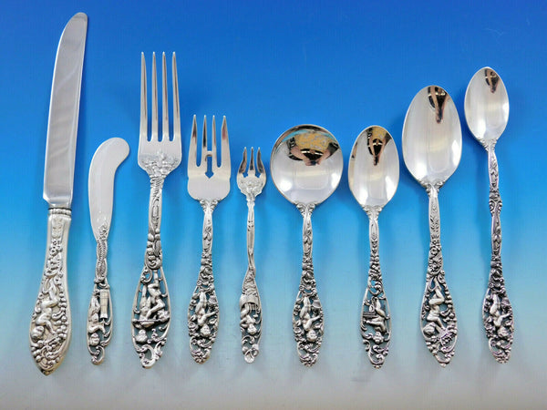 Labors of Cupid by Dominick and Haff Sterling Silver Flatware Set Service 112 pc