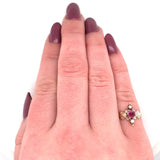 10k Rose Gold Victorian .24ct Ruby Ring Jewelry (#J5654)