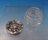 Rose by Unknown Sterling Silver Cut Crystal Jelly Jar Small 1 3/4" (#7265)