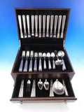 Ripple by Hans Hansen Danish Sterling Silver Flatware Set Service 87 pcs Dinner