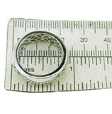 Wide 14k White Gold Genuine Natural Diamond Pierced Band 1/2cts (#J3738)