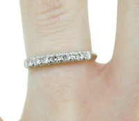 Vintage Platinum Genuine Natural Diamond Ring Band (#J4686)
