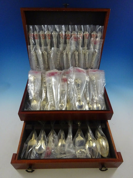 Strasbourg by Gorham Sterling Silver Flatware Set 12 Service 93 Pcs Place New