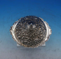 Shiebler Sterling Silver Butter Dome w/ Lid Repousse Flowers 4 3/4" Tall (#6757)