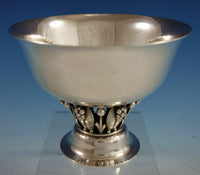 Georg Jensen Sterling Silver Bowl Footed with 3-D Leaves Applied Berries (#2788)