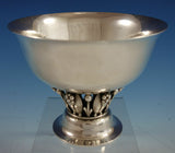 Georg Jensen Sterling Silver Bowl Footed with 3-D Leaves Applied Berries (#2788)