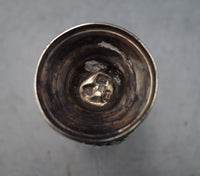 English Georgian Sterling Silver Pepper Shaker Hand Engraved w/Flowers (#6819-2)